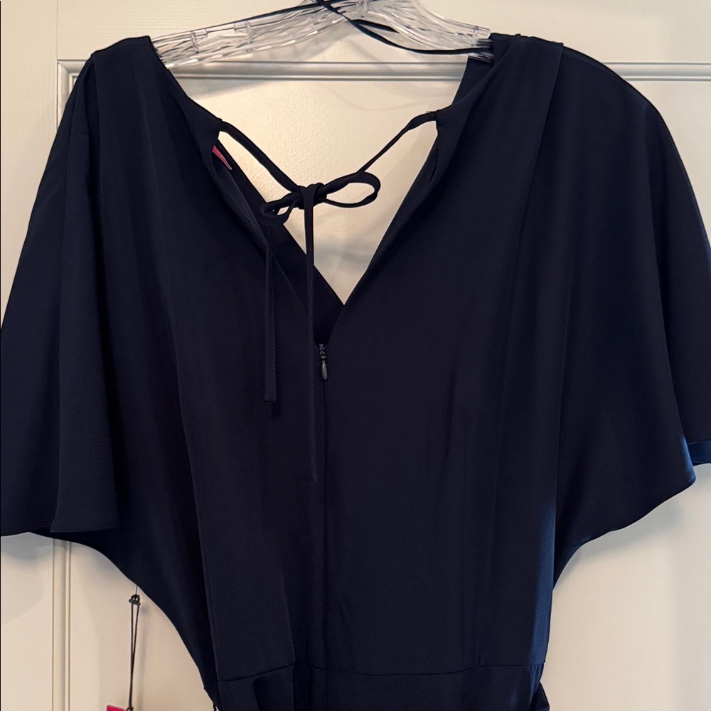 Vince Camuto Paradise Chic classic navy jumpsuit - Picture 7 of 8
